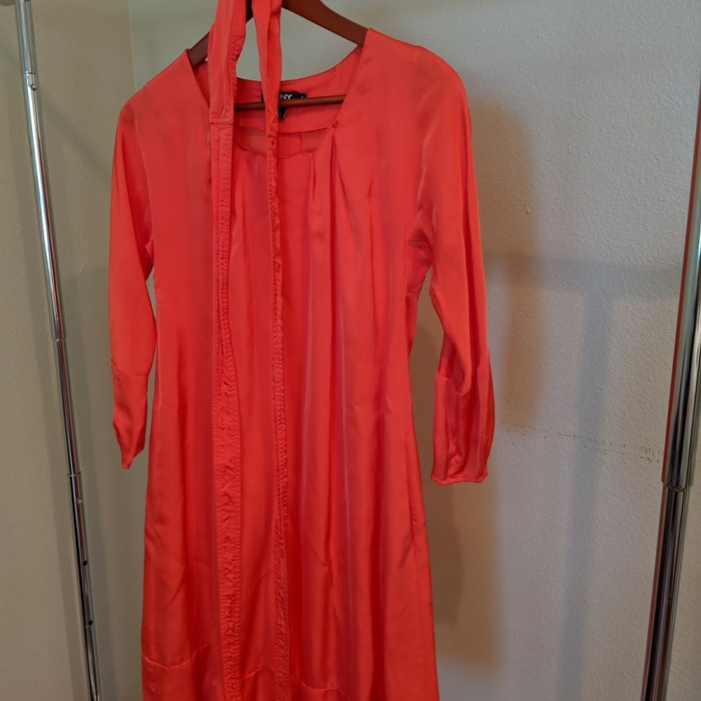 DKNY orange dress